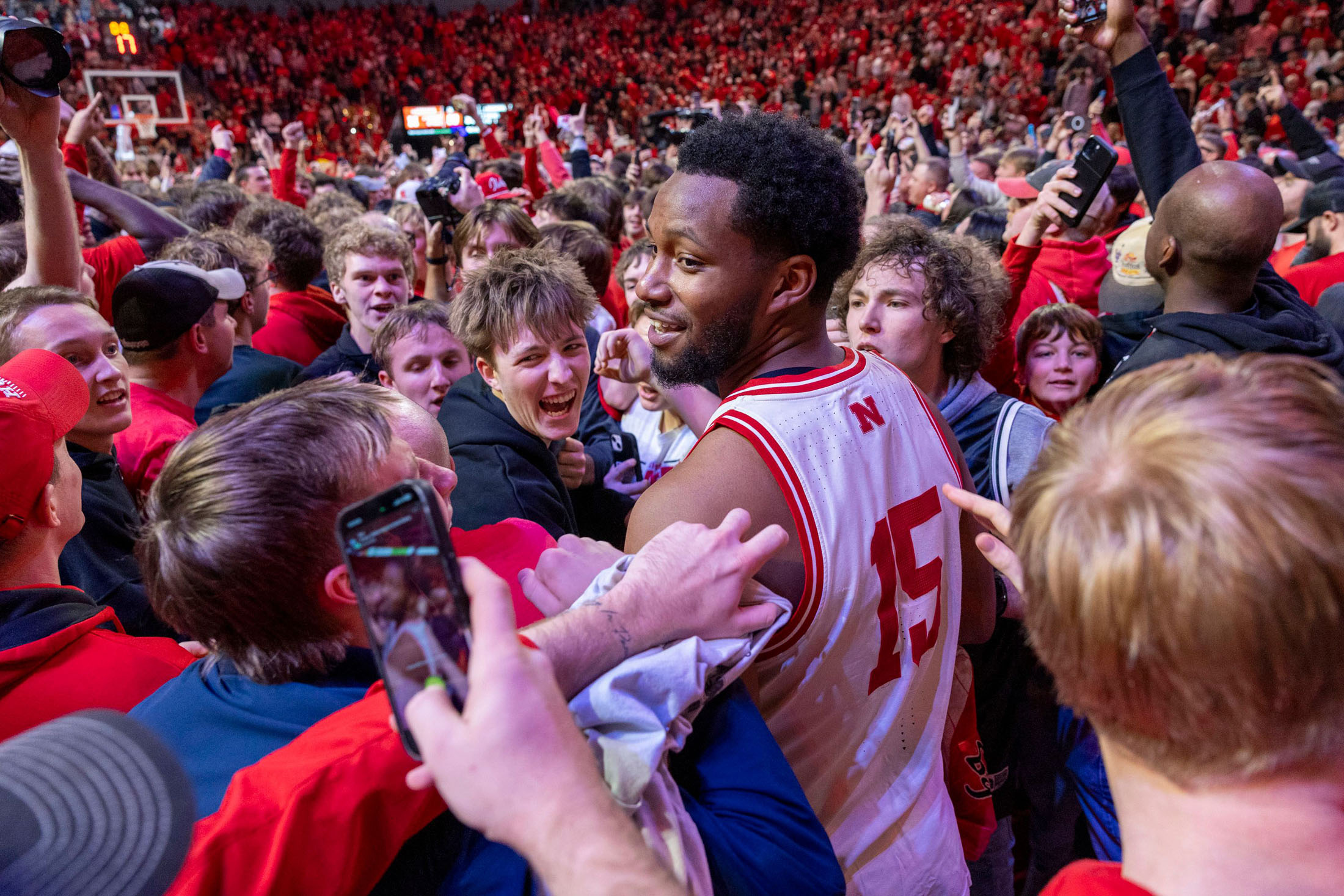 Nebraska Basketball Court Storming